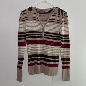 Denver Hayes striped V-Neck Sweater